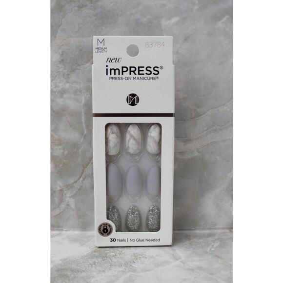 imPRESS Press-on Manicure Climb Up Medium Almond New - Picture 1 of 6